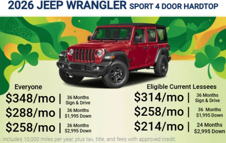 Ken Ganley CDJR Bedford Monthly Specials