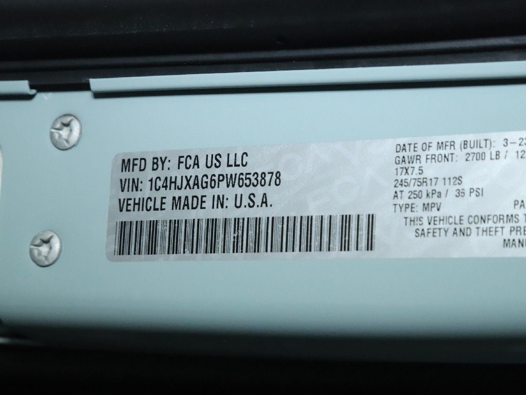 2023 Jeep Wrangler 2-Door Sport S 4x4