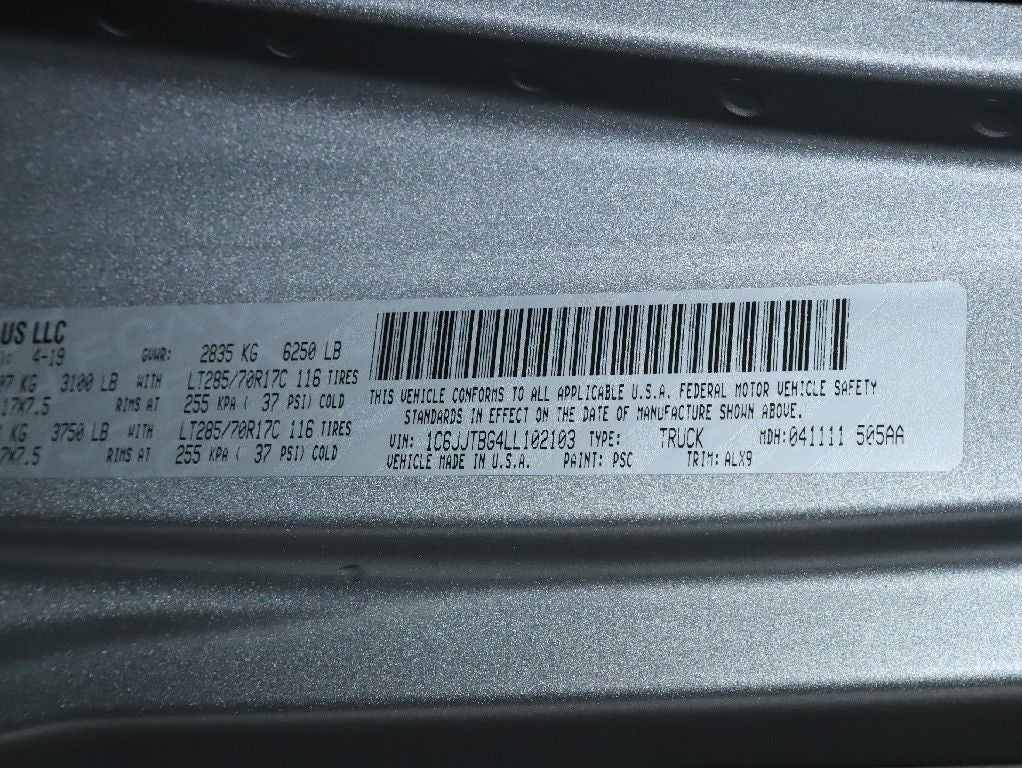 2020 Jeep Gladiator Rubicon 4X4