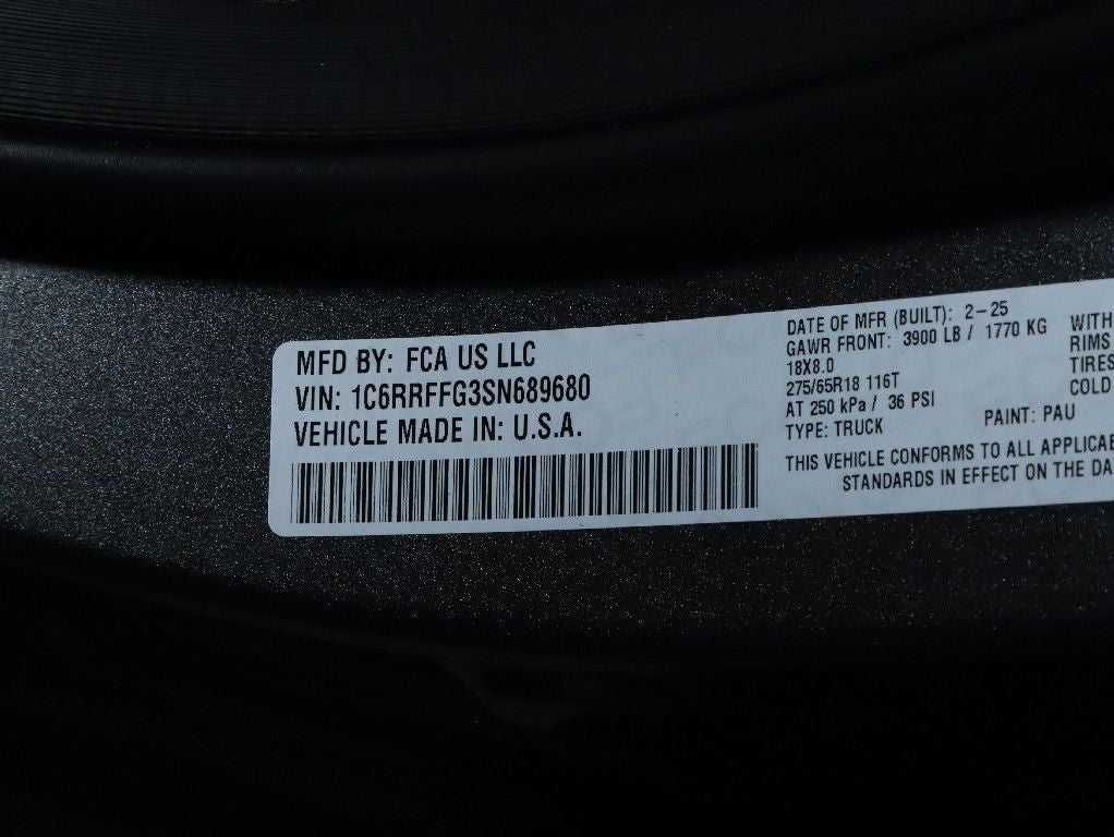 2025 RAM 1500 Big Horn Crew Cab 4x4 5'7' Box