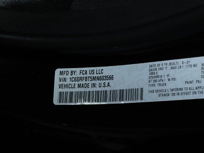 2021 RAM 1500 Big Horn Quad Cab 4x4 6'4' Box