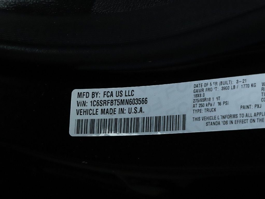 2021 RAM 1500 Big Horn Quad Cab 4x4 6'4' Box