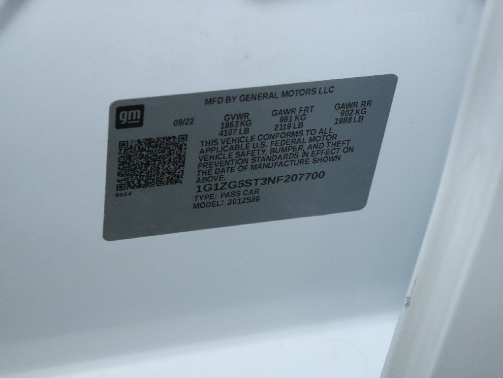 2022 Chevrolet Malibu FWD RS