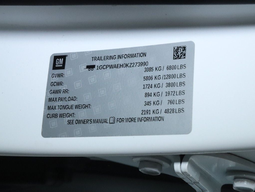 2019 Chevrolet Silverado 1500 Work Truck