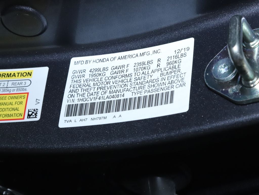 2020 Honda Accord EX