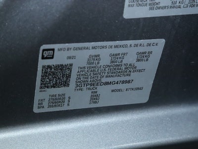 2021 GMC Sierra 1500 4WD Crew Cab Short Box AT4