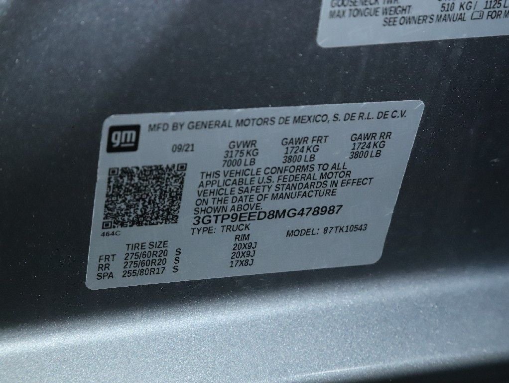 2021 GMC Sierra 1500 4WD Crew Cab Short Box AT4