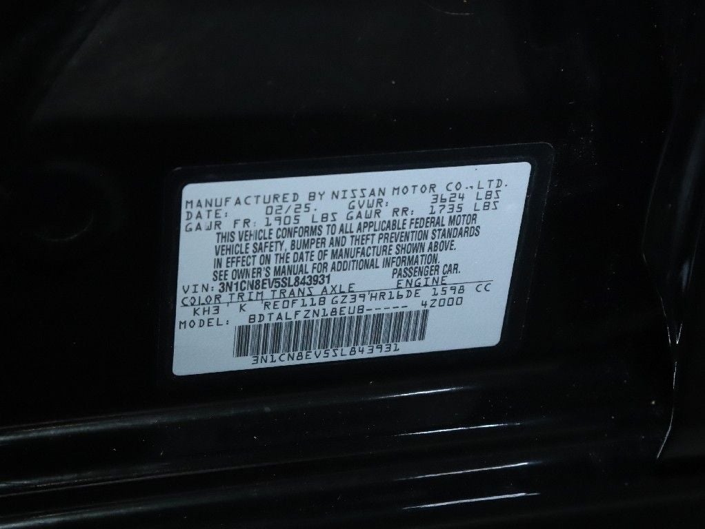 2025 Nissan Versa 1.6 SV