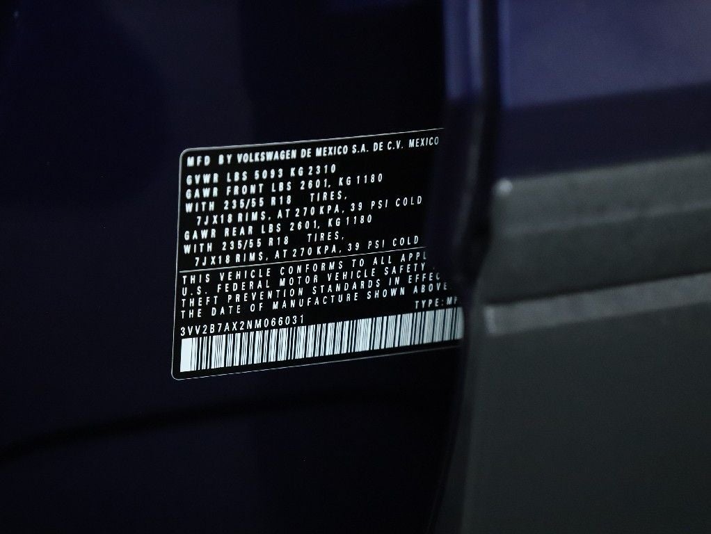 2022 Volkswagen Tiguan 2.0T SE