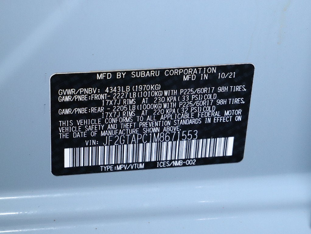 2021 Subaru Crosstrek Premium