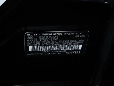 2024 Mitsubishi Mirage ES