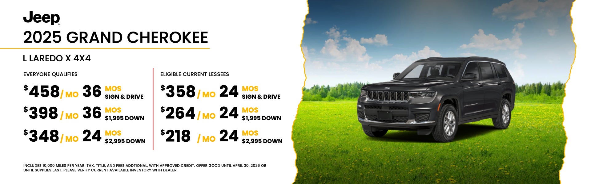 2025 Jeep Grand Cherokee L Laredo X 4x4 