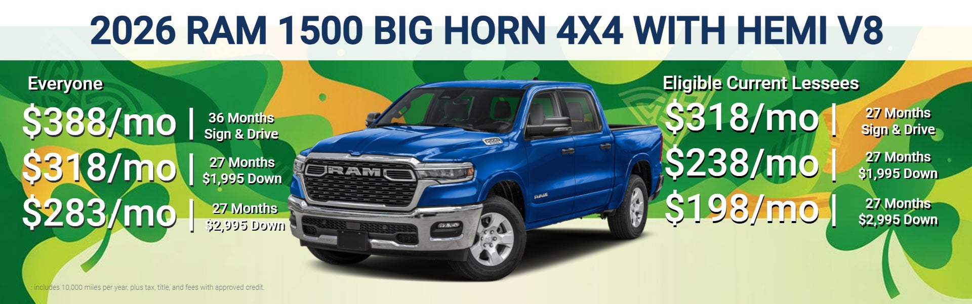 RAM 1500 Big Horn Lease Offer
