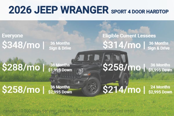 2026 Jeep Wrangler Sport 4 Door