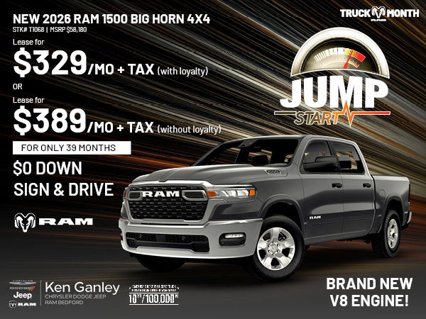 New 20206 Ram 1500 Big Horn 4x4 – BRAND NEW V8 ENGINE!
