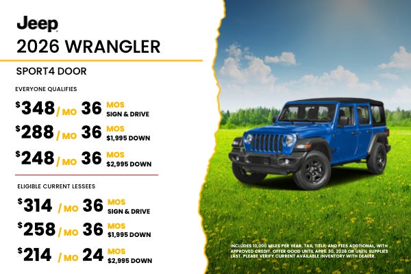 2026 Jeep Wrangler Sport 4 Door Hardtop