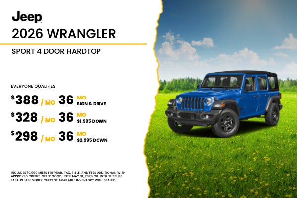 2026 Jeep Wrangler Sport 4 Door Hardtop
